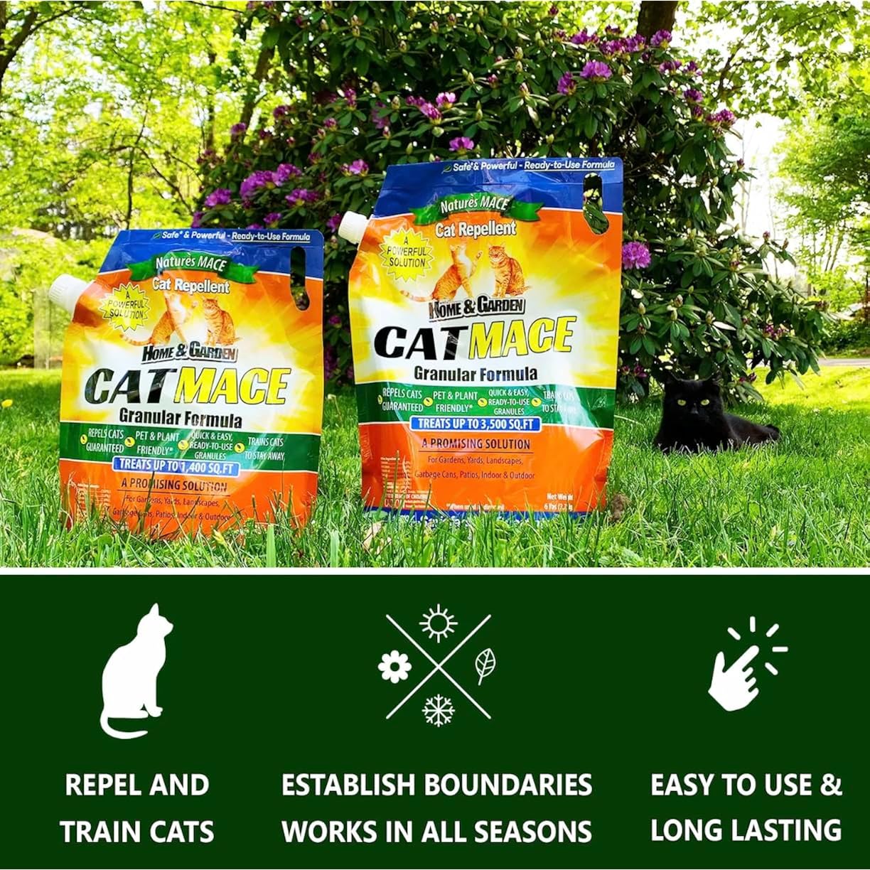 Nature'S Mace, Cat Mace, 2.5Lb Granular, Cat Repellent Outdoor To Keep Cats Away, Keep Cats Out Of Yard Permanently, With Consistent Use, For Garden, Plants, No-Dig, Stray Deterrent