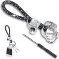 Crystal Bling Car Keychain, Car Key Chain Glitter Key Ring, Rhinestone Keychain Ring Strap