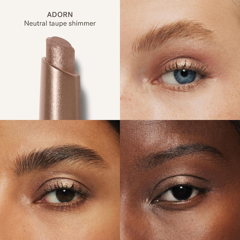 Ilia - Eye Stylus Shadow Stick (Adorn | Shimmer) | Rich, Waterproof Eyeshadow | 12-Hr Wear, Crease-Resistant, Sweatproof | Clean, Safe For Sensitive Eyes, Cruelty-Free & Vegan