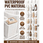 Over The Door Shoe Organizer With 24 Crystal Clear Pockets And Metal Hooks – Heavy Duty Hanging Shoe Storage Rack For Closet, Bathroom, Dorm – Space Saving For Shoes, Accessories, Toys (White)