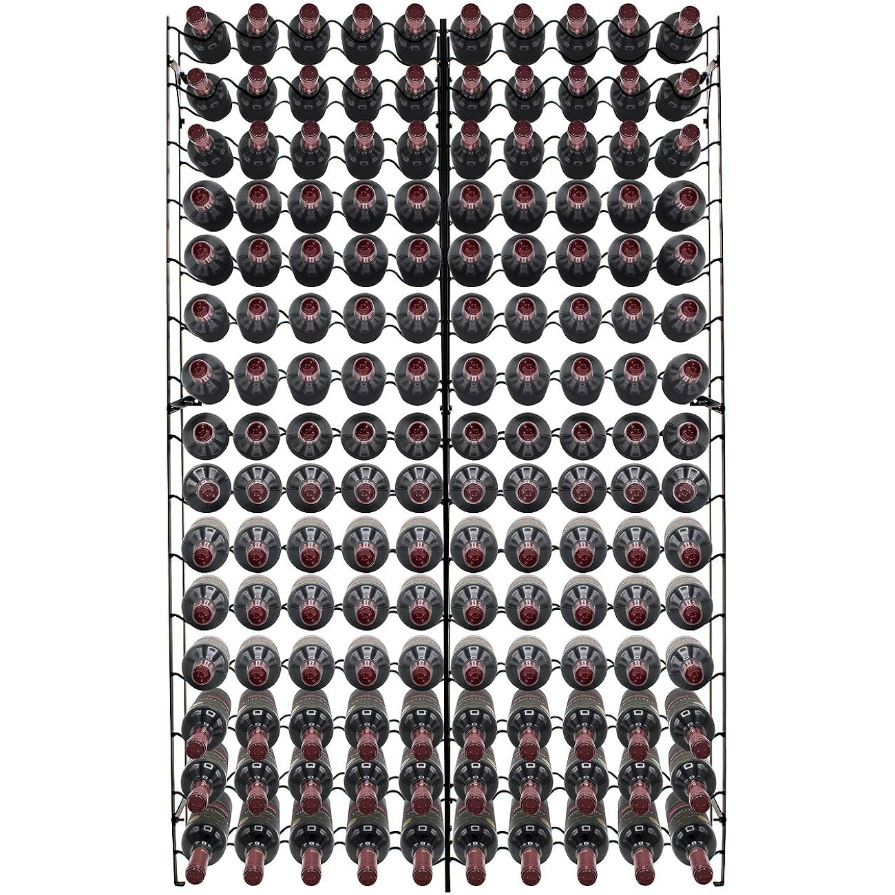 Sorbus Wine Rack Freestanding Floor - Wine Bottle Holder Holds 150 Bottles Of Wine - 150 Bottle Capacity Wine Storage For Any Bar, Wine Cellar, Kitchen, Dining Room
