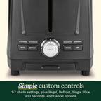 Cuisinart Core Collection 2-Slice Toaster | Extra-Long Slots For Artisan Bread, Bagel | High-Lift Quickview™ | Single Slice & Defrost Function | +30Sec Toast Boost | Removable Crumb Tray, Black