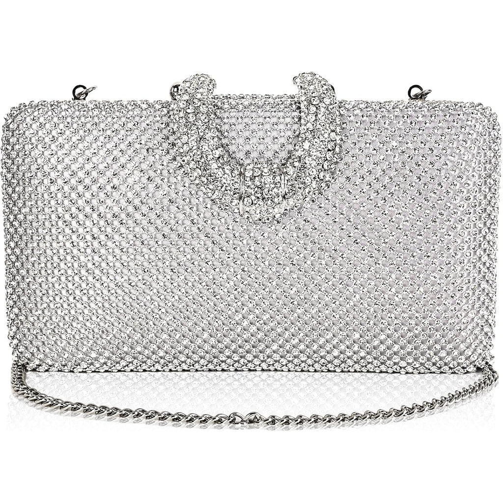 Sparkly Rhinestone Crystal Clutch For Wedding Party Dressy Handbag Formal Party Evening Bag For Women