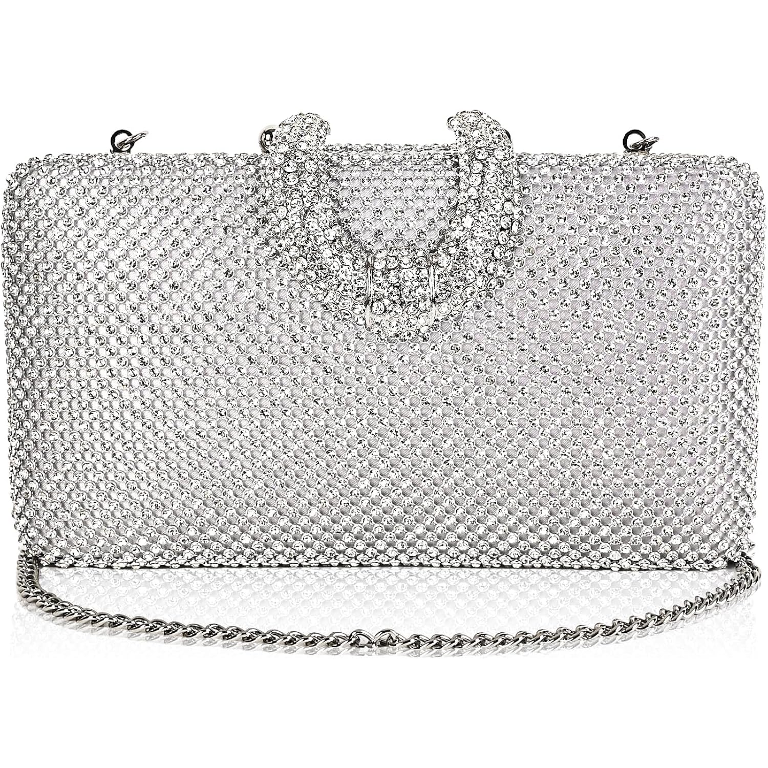 Sparkly Rhinestone Crystal Clutch For Wedding Party Dressy Handbag Formal Party Evening Bag For Women
