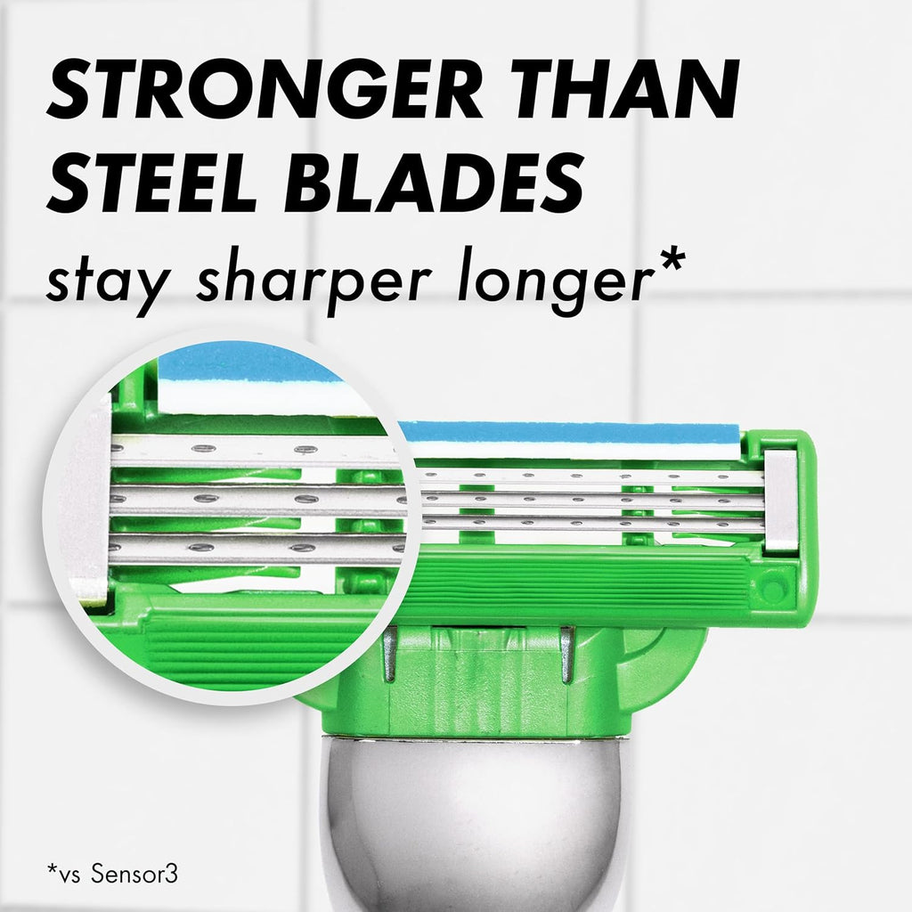 Gillette Mach3 Sensitive Shaving Razor for Men, 1 Handle and 5 Blade Refills, for Sensitive Skin