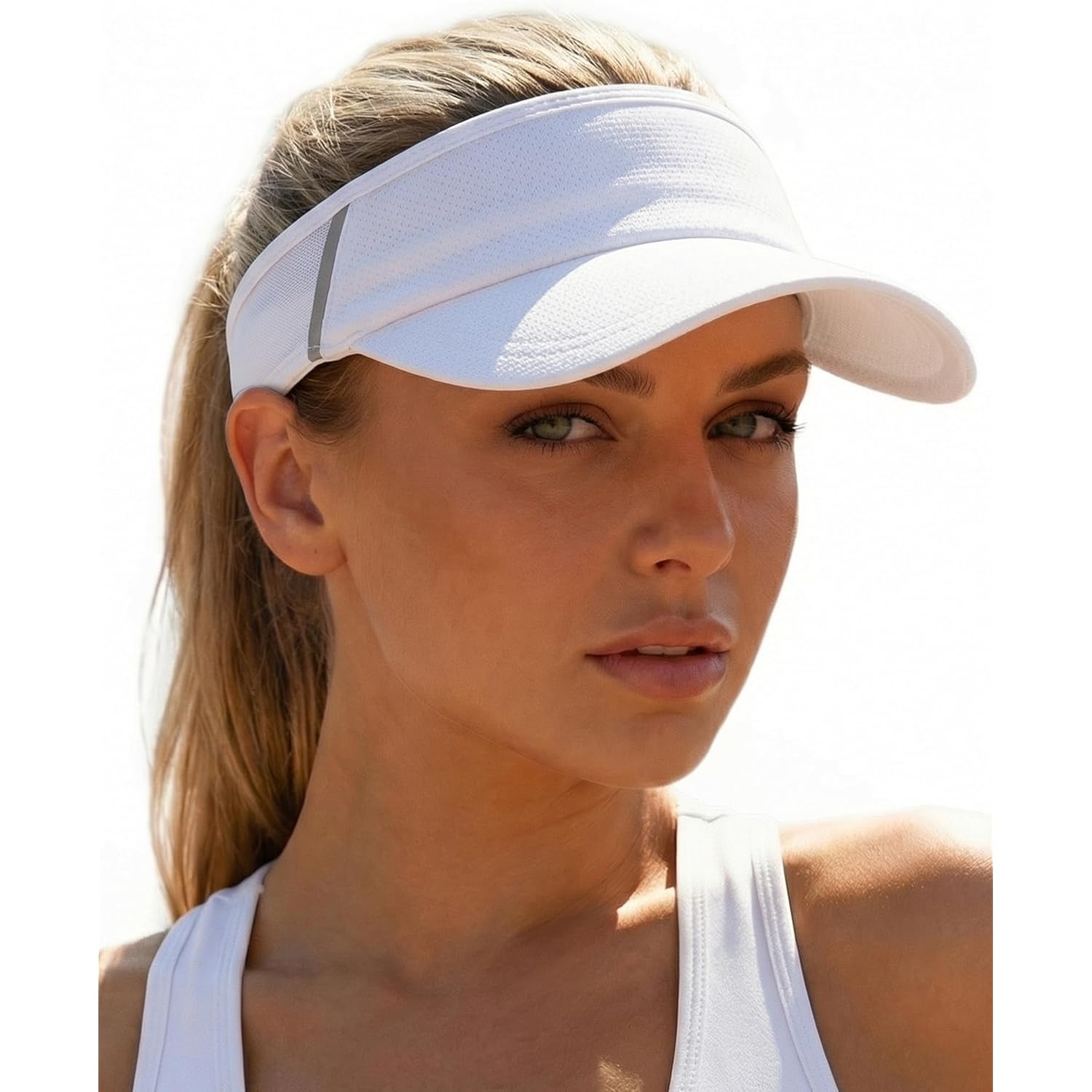 Sun Visor Hat for Women & Men UV Protection Lightweight Foldable Summer Sports for Running Tennis Golf Pickleball