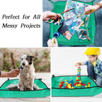 Plant Repotting Mat For Indoor Plants Potting Soil Mix, Waterproof Plant Repotting Tray, Potting Mat Gardening Tray For Indoor Potting Succulents Cactus Orchid Pots, Garden Gift(26.8"X26.8")