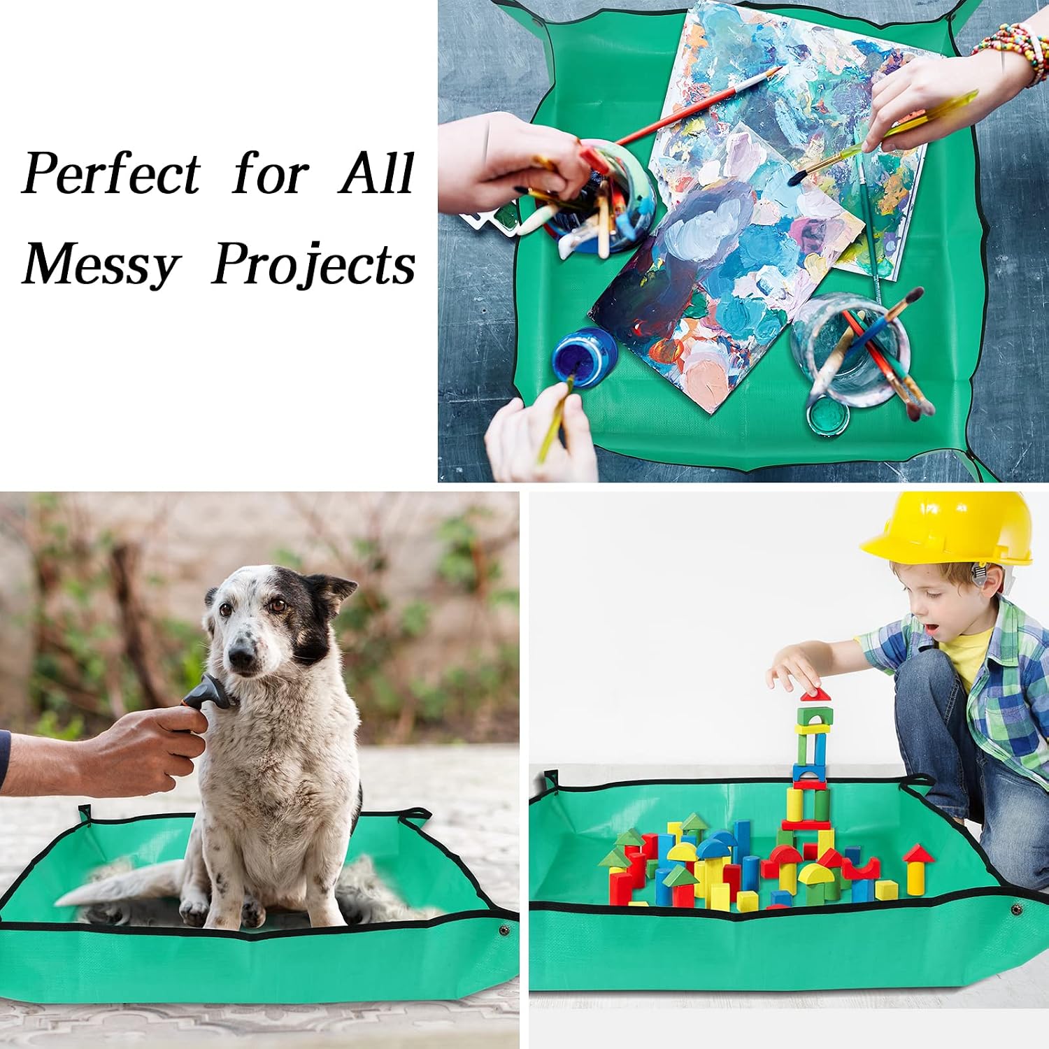 Plant Repotting Mat For Indoor Plants Potting Soil Mix, Waterproof Plant Repotting Tray, Potting Mat Gardening Tray For Indoor Potting Succulents Cactus Orchid Pots, Garden Gift(26.8"X26.8")