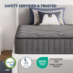 Avenco Twin Mattress, 6 Inch Twin Size Mattress in a Box for Kids, Medium Firm Hybrid Mattresses with Bonnell Spring and Gel Memory Foam for Cool Night Sleep & Pressure Relief, CertiPUR-US Certified