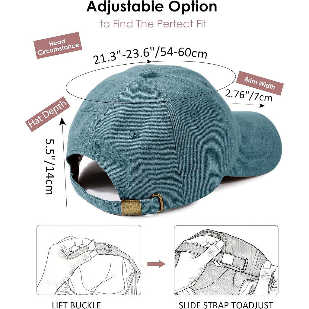 Womens Satin Lined Unstructured Baseball Cap Unisex Silk Lining Washed Cotton Adjustable Vintage Dad Hat Green