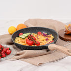 JEETEE 8 Inch Nonstick Frying Pan For Egg, Nonstick Omelette Skillet with Soft Touch Handle, All Stove Induction Compatible
