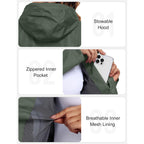Little Donkey Andy Women’S Waterproof Rain Jacket Lightweight Outdoor Windbreaker Rain Coat Shell For Hiking, Travel