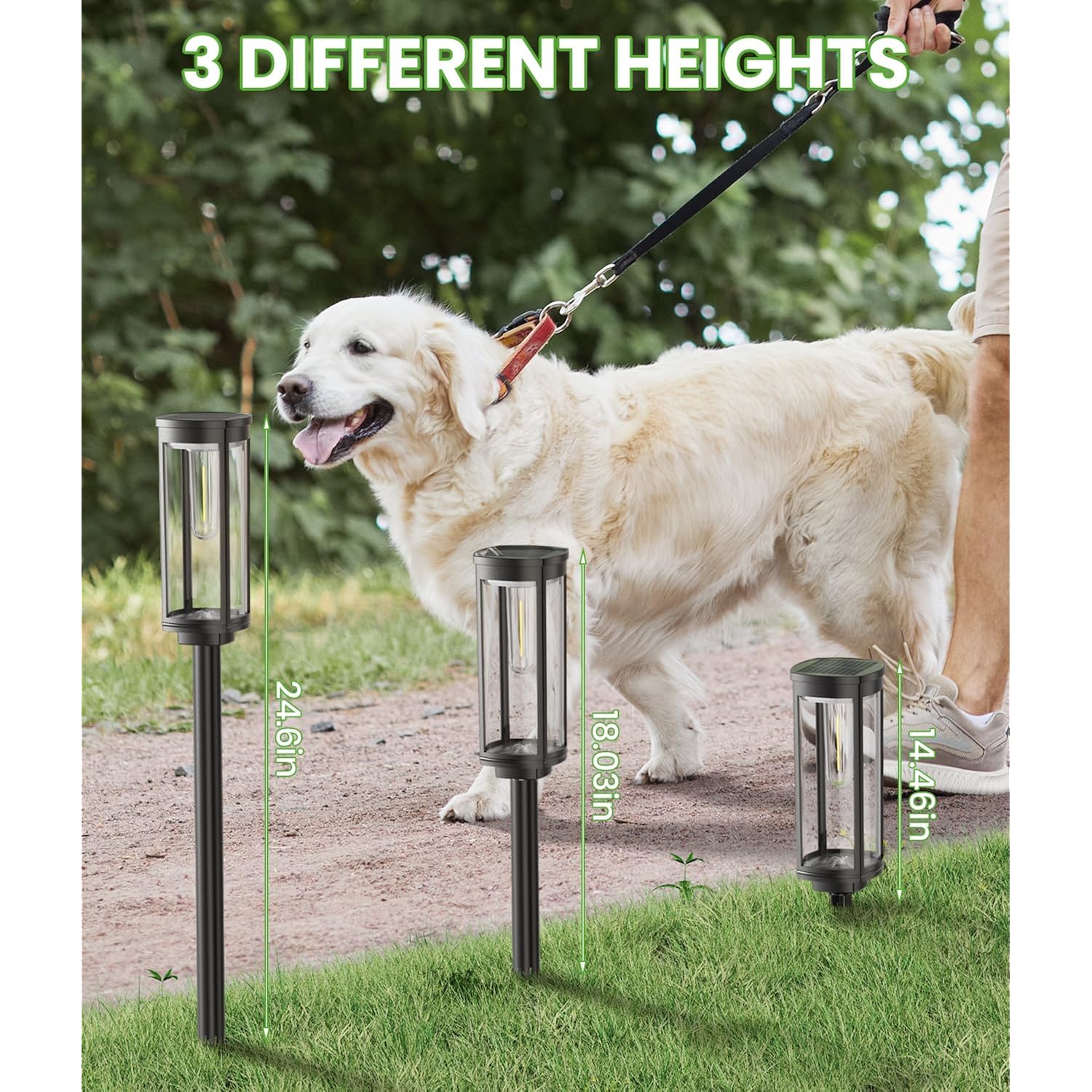 Bitpott Bright Solar Pathway Lights Outdoor, 8 Pack Solar Powered Garden Lights Waterproof Ip65, Auto On/Off Outdoor Light For Lawn Patio Walkway Driveway Decor Landscape Lighting