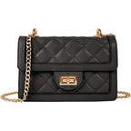 SG SUGU Small Quilted Crossbody Bag, Trendy Designer Mini Shoulder Bag, Phone Wallet Purse for Women