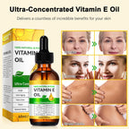 Flasture Vitamin E Oil 75,000 Iu – 100% Pure Natural Vitamin E For Skin, Face, Hair, Scars – Deep Moisturizing Body Oil For Dry Skin, Wrinkles – Cold-Pressed, Non-Gmo,Skincare – 2 Fl Oz