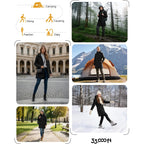 33,000Ft Women'S Waterproof Softshell Long Rain Jacket With Hood Fleece Lined Windproof Windbreaker