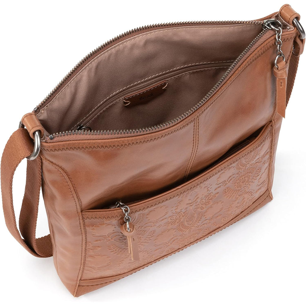 The Sak iris Leather Crossbody Purse - Women's Handbag for Everyday & Travel - Cross Body Bag With Zipper Closure