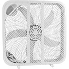 Genesis 20" Box Fan, 3 Settings, Max Cooling Technology, Carry Handle, White (G20Box-Wht)