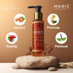 Besque Original Magic Body Oil, 3.4 Fl Oz, After Shower Body Oil For Women, Hydrating Skin Care For Full Body That Plumps, Tightens, & Firms Skin With Natural Ingredients, Made In Uk - Pack Of 1