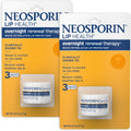 Neosporin Lip Health Overnight Renewal Therapy White Petrolatum Protectant And Moisturizer To Nourish & Repair Dryness, Helps Relieve, Prevent, Hydrate, & Protect, 0.27 Oz, 2 Pack
