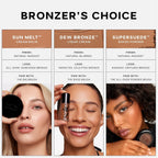 Saie Dew Bronze - Hydrating Liquid Bronzer Stick For A Sun Kissed Glow - Liquid Contour Stick Infused With Nourishing Skin Care Ingredients - Sculpted Face Makeup Essential - Sand (0.4 Oz)