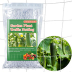 Sukh Trellis Netting For Climbing Plants - 5 X 15 Ft Garden Net, 2 Pack | Polyester Plant Netting Support For Cucumbers & Tomato, Soft & Duarable, White Garden Nets For Vines, Vegetables & Fruits
