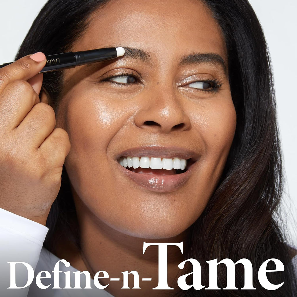 Laura Geller New York Define-N-Tame Brow Lifting Stick - Laminated Full Brows - Wax - Dark Brown