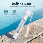 Pool Thermometer Floating, Water Temperature Thermometer With String, Large Size Easy Read & Shatter Resistant Pool Accessories For Outdoor & Indoor Swimming Pools, Spas, Hot Tubs & Aquariums.(White)