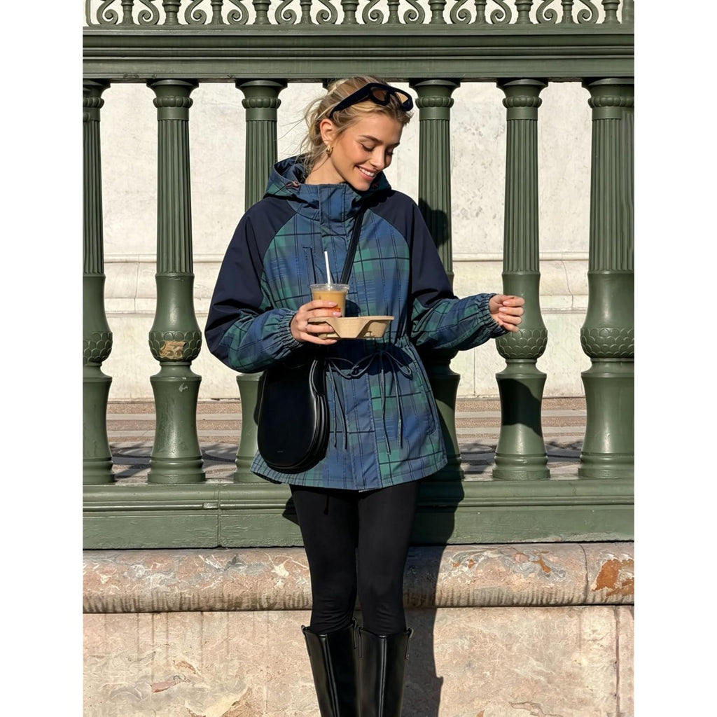 Halo Rain Rain Jacket For Women Waterproof Lightweight Hooded Raincoat With Pocket Windbreaker Jacket For Mountain Hiking