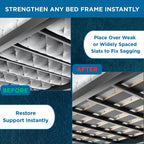 Slatsure Queen Size Bunkie Board – Heavy Duty Vertical Bed Slats & Foldable Wooden Support Board For Sagging Mattress Or Platform Bed Frame, Box Spring Alternative And Replacement