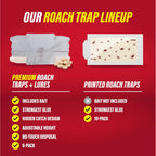 Catchmaster Roach Trap Glue Boards 6-Pk, Adhesive Bug Catcher, Insect & Roach Killer, Scorpion, Spider, Cricket, & Cockroach Traps For Home, Bulk Glue Traps For House & Garage, Pest Control For Home