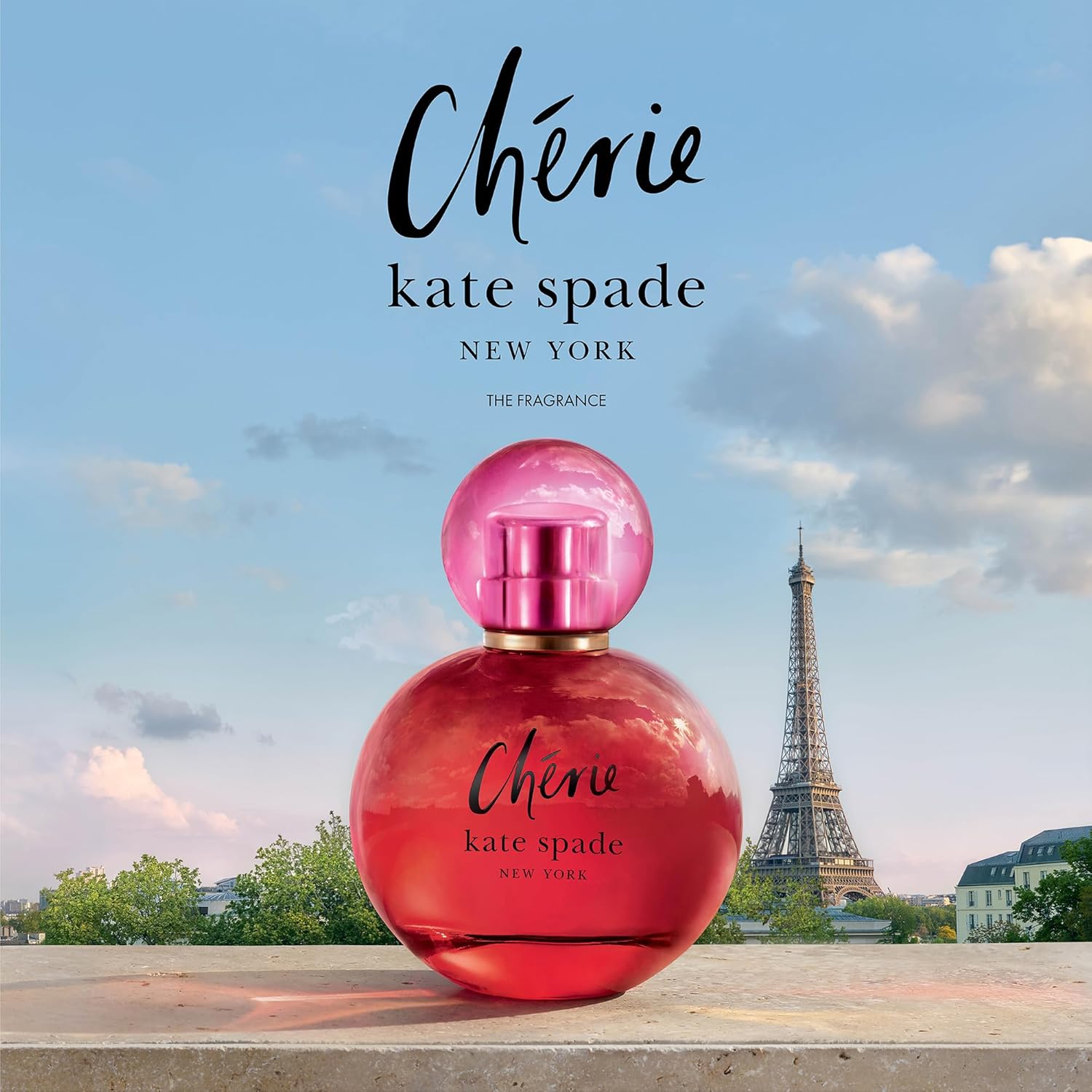 kate spade new york - Cherie Eau De Parfum - Women's Fragrance - Sweet & Musky - With notes of Raspberry, Sweet Pea & Jasmine