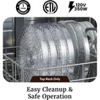 Elite Gourmet EFD319 Food Dehydrator, 5 BPA-Free 11.4" Trays Adjustable Temperature Controls, Jerky, Herbs, Fruit, Veggies, Dried Snacks, Black