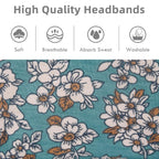 Huachi Boho Headbands For Women Wide Head Bands, Yoga Workout Hair Bands For Women'S Hair Non Slip, Summer Womens Headbands Hair Accessories 6 Pack