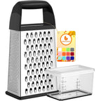 Urbanstrive Cheese Grater With Container Box Grater Stainless Steel Graters For Kitchen Cheese Shredder Parmesan Shredder Kitchen Gadgets Kitchen Tools Kitchen Gifts For Chef Dishwasher Safe Zester