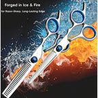 Meuut Hair Cutting Scissors Set 6.5 Inch - Hair Thinning Scissor & Hair Cutting Shears With Styling Comb, Texturizing And Precision Cutting Scissor For Salon & Home Use