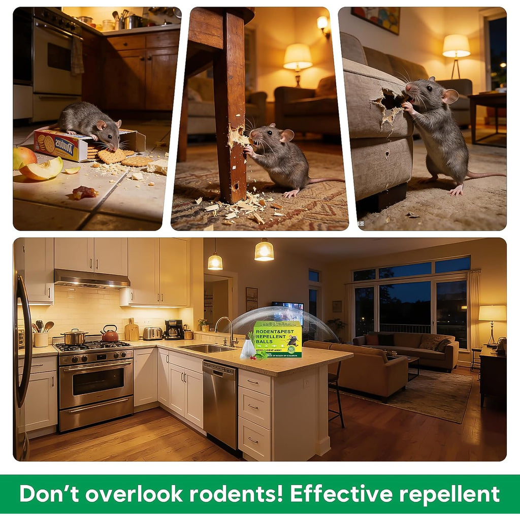 36 Pack Peppermint Rodent Repellent - Portable Mouse Repellent For Indoor & Outdoor Use, Long-Lasting Safe Mice Repellent, Natural Effective Mouse Repellent Pouches For Home/Garage/Garden (36)