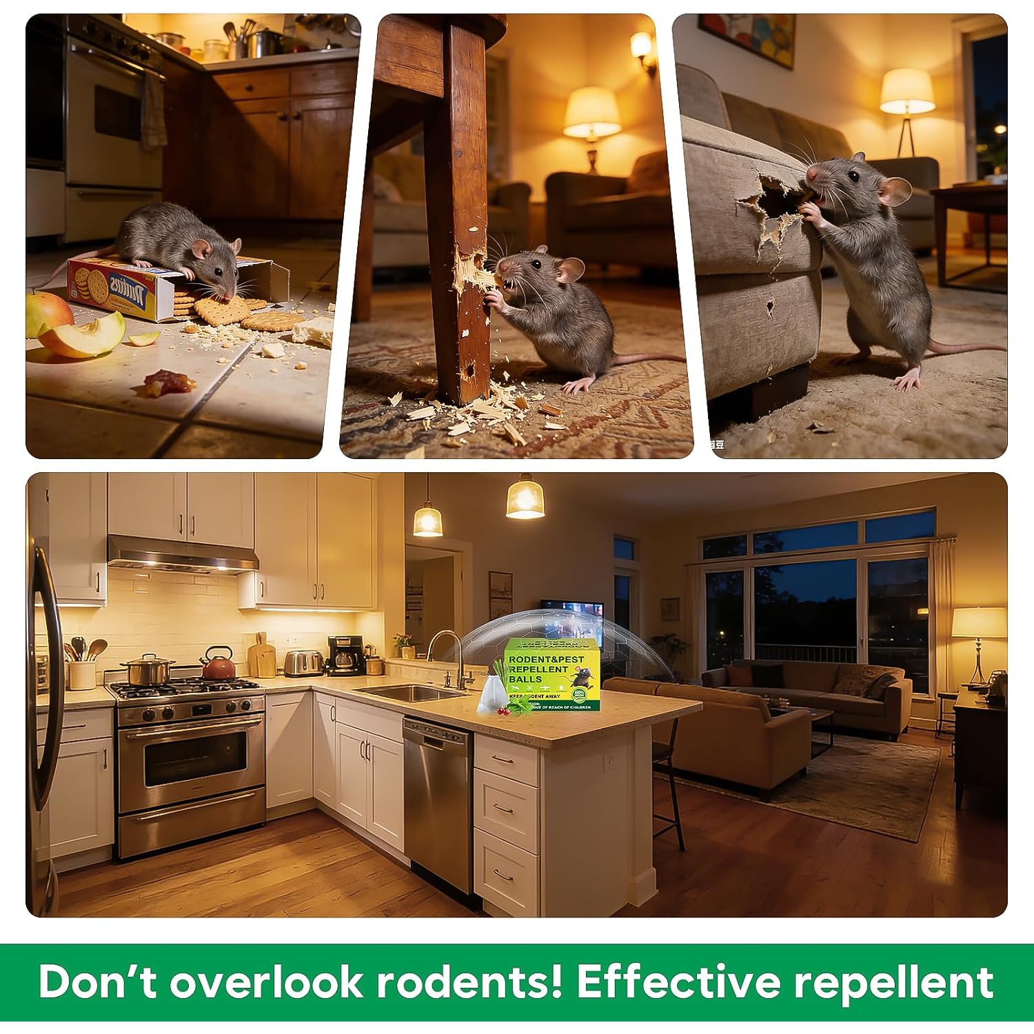 36 Pack Peppermint Rodent Repellent - Portable Mouse Repellent For Indoor & Outdoor Use, Long-Lasting Safe Mice Repellent, Natural Effective Mouse Repellent Pouches For Home/Garage/Garden (36)