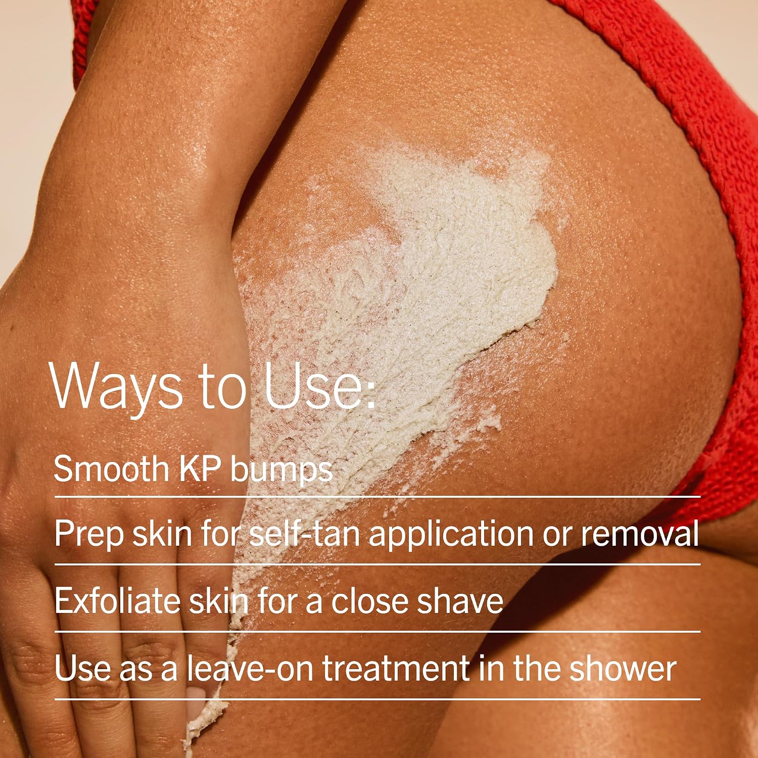 First Aid Beauty - Kp Bump Eraser Body Scrub, Keratosis Pilaris Exfoliator With Glycolic And Lactic Acids, Helps Reduce Chicken Skin Bumps, Safe For Sensitive Skin