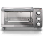 BLACK+DECKER 4-Slice Toaster Oven with Natural Convection, Stainless Steel, TO1760SS (TO1760SST-1)
