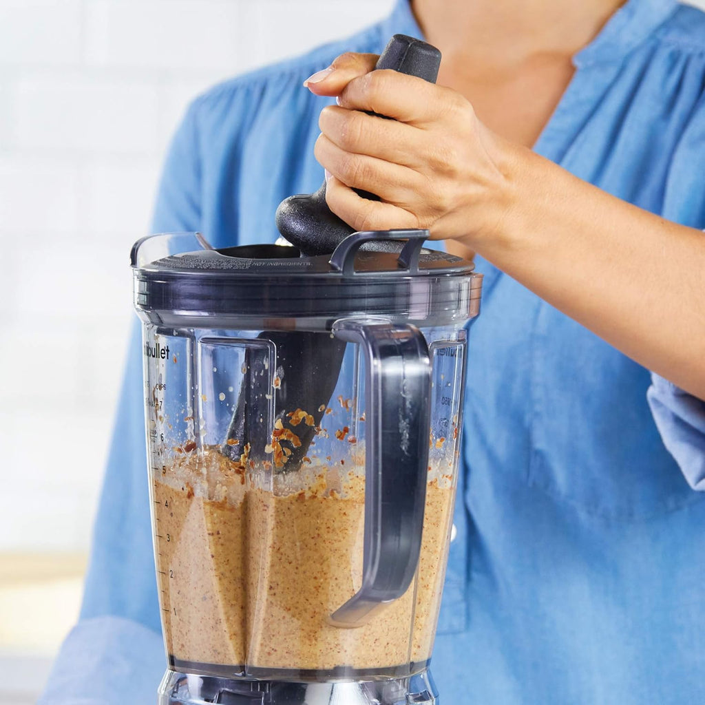 Nutribullet Full-Size Blender Combo, Single-Serve & Large Capacity, 1200W, 64oz Pitcher, 32oz Cup, Extractor Blade, 3-Speed, Pulse, Smoothies, Soups, Sauces, Easy Cleaning, Dark Gray, NBF50500