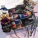 Hair Accessories Set For Women, Ponytail Holders, Hair Scrunchies, Hairbands, Scrunchy Hair Ties, Multicolour Colors And Styles (1149Pcs(Dark Color)