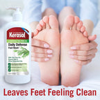 Kerasal Daily Defense Foot Wash Daily Cleanser for Feet, 12 Ounce (Packaging May Vary)