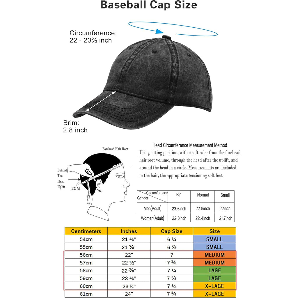 Vintage Washed Cotton Baseball Caps Men Women Adjustable Unstructured Low Profile Dad Hat