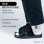 Draco Dracoslides Original Slides For Men And Women, Made From Silk With Adjustable Straps For Wide/Narrow Feet, Sandals With Arch Support & Slip Resistant, Men & Women Footwear