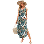 Sampeel Summer Dresses Maxi Dress Vacation Beach Sundresses 2025 With Pockets