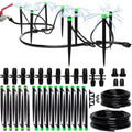 Drip Irrigation System Kit - Complete Premium Garden Watering System With Adjustable Sprinkler Emitters, 5/16" & 1/4" Tubing And Fittings - Drip Line For Raised Beds, Lawn, Pots, Greenhouse