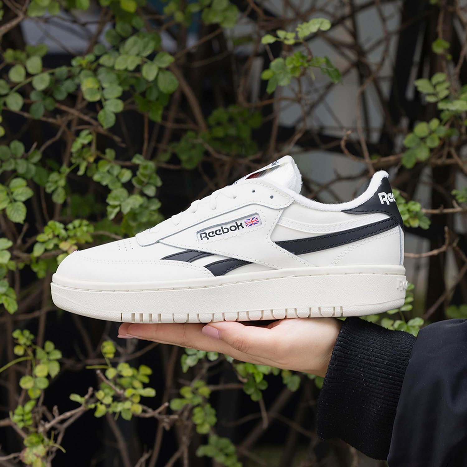 Reebok Womens Club C Double Revenge Platform Tennis Shoes For Women, Fashion Womens Sneakers