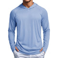 Magcomsen Men'S Upf 50+ Sun Shirts Long Sleeve Fishing Hoodie Shirt Lightweight Athletic Swim Running Hiking Rash Guard