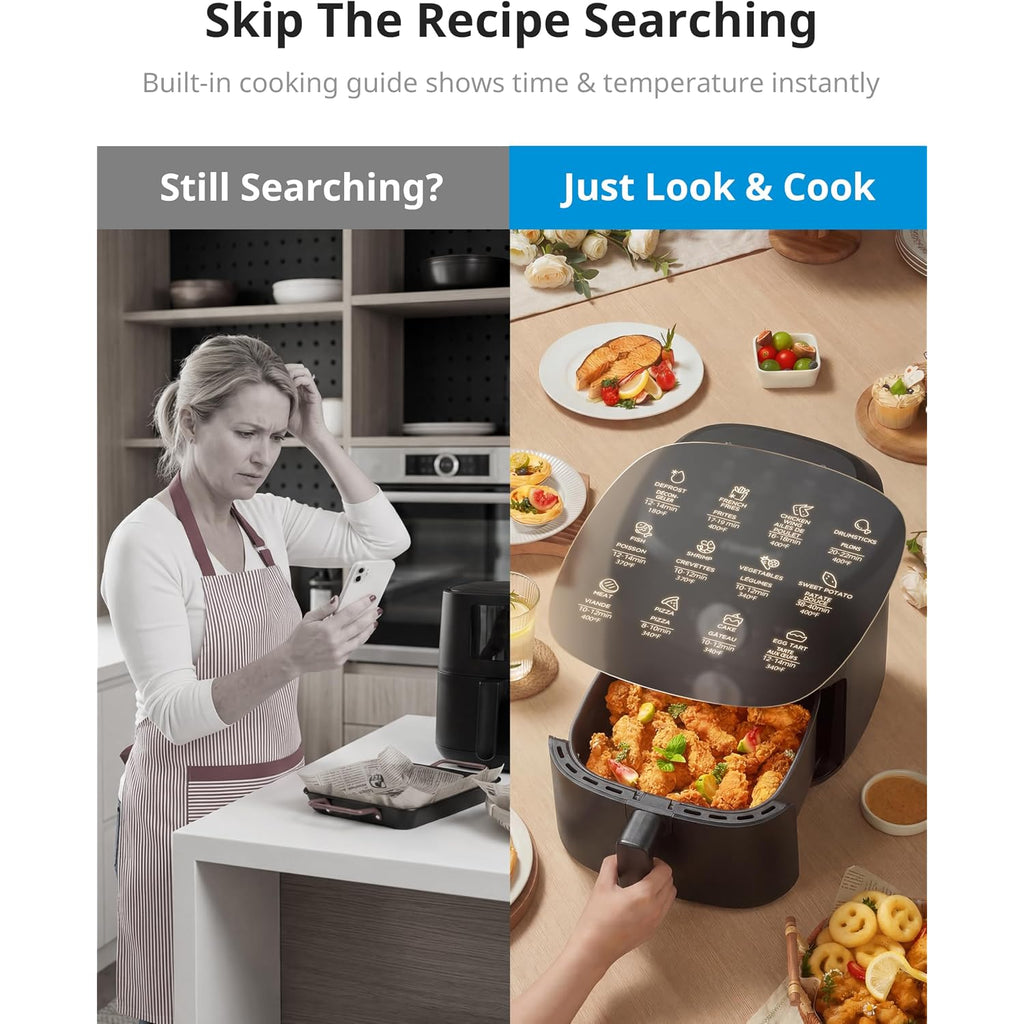 Comfee' Compact 2.1 Quart Air Fryer With 12 Presets Menu Options, Adjustable Timer & Temperature Control 180-400 Degrees F, Dishwasher-Safe Nonstick Fry Basket